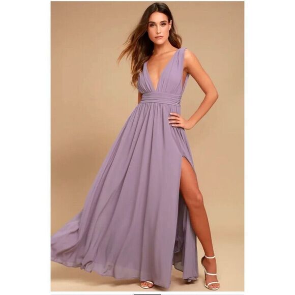 Lulu's Dresses & Skirts - LULUS | heavenly hues maxi dress dusty purple S